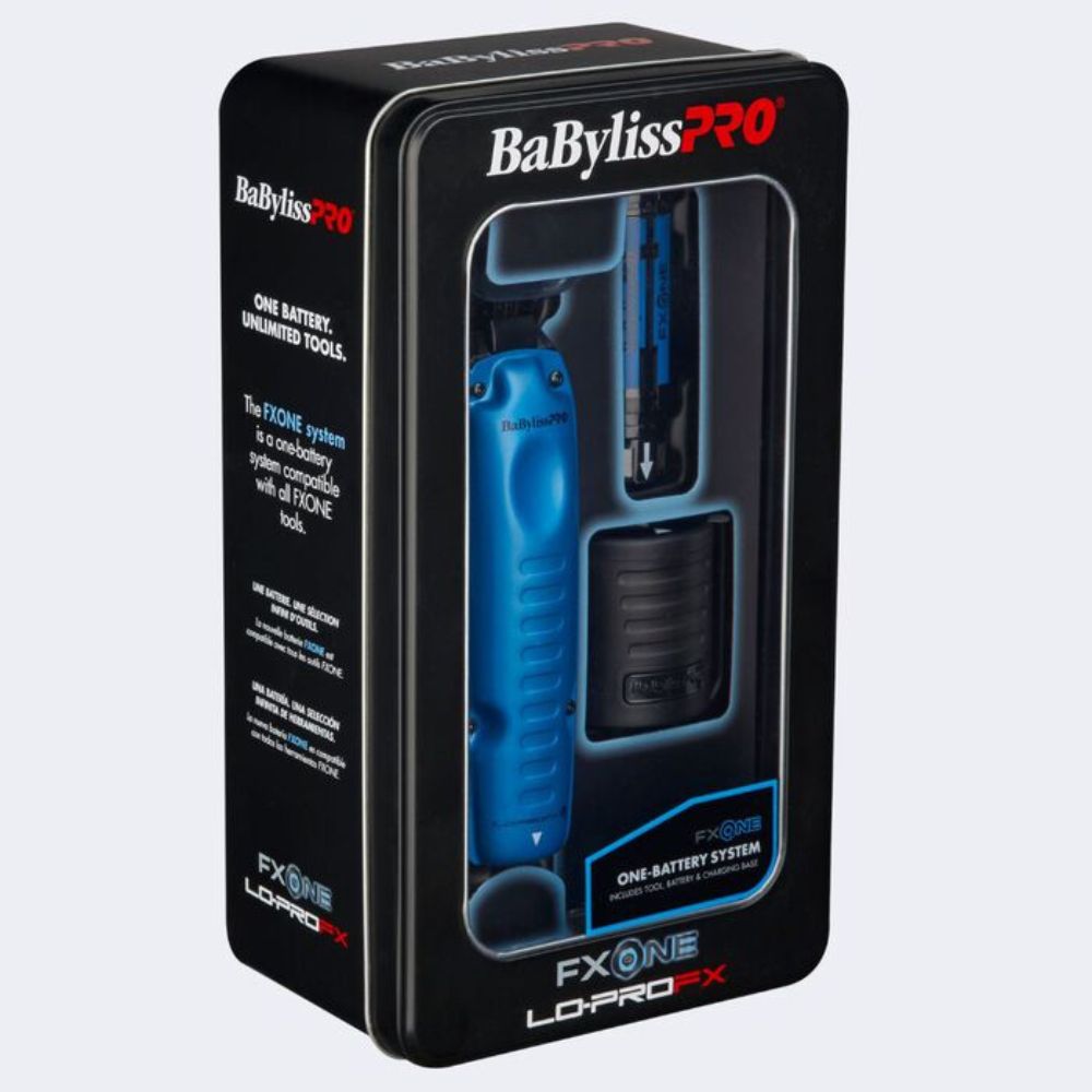 Babyliss Pro FXONE Lo-ProFX Limited Edition Black & Blue Clipper + Trimmer (Combo)