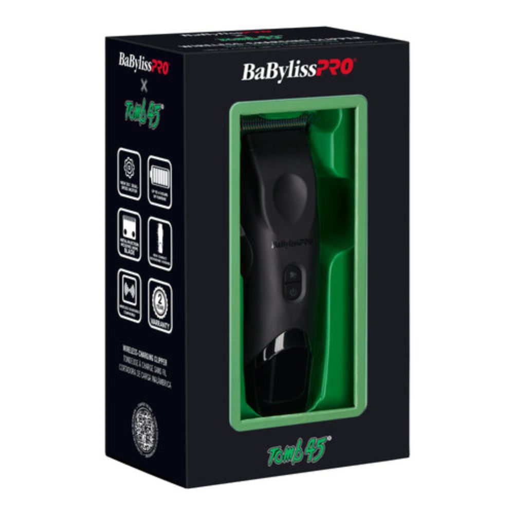 Babyliss Pro x Tomb45 Wireless Charging Clipper, Trimmer, Blow Dryer, and Charging Mats (Combo)