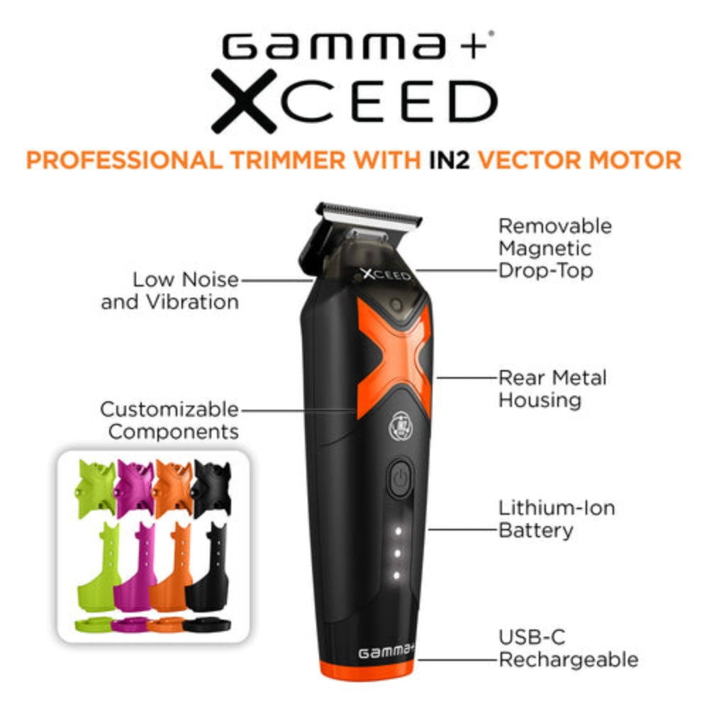 Gamma+ XCEED Professional IN2 Vector Motor Cordless Trimmer (GP418B)