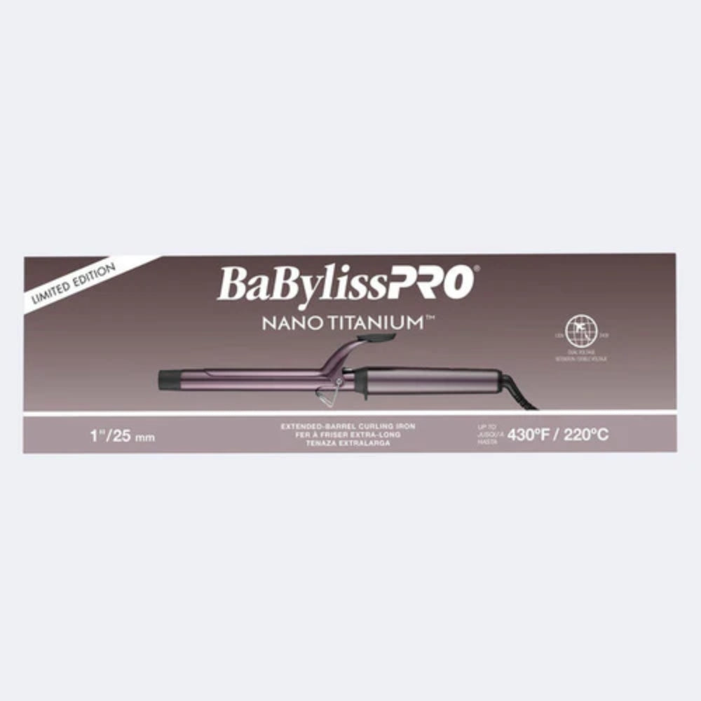 Babyliss Pro Limited Edition Nano Titanium Nightfall Extended Barrel Curling Iron - 1" (BNTWP100XLUC)