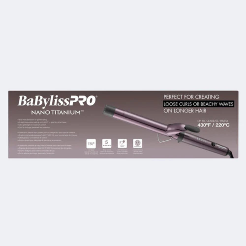 Babyliss Pro Limited Edition Nano Titanium Nightfall Extended Barrel Curling Iron - 1.25" (BNTWP125XLUC)