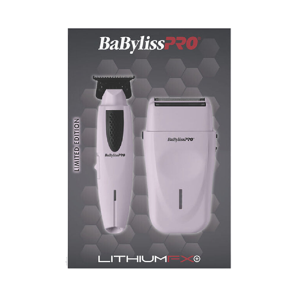 Babyliss Pro Limited Edition LithiumFX+ Trimmer & Double Foil Shaver Value Set - Pink (FX73FSTPKMP)
