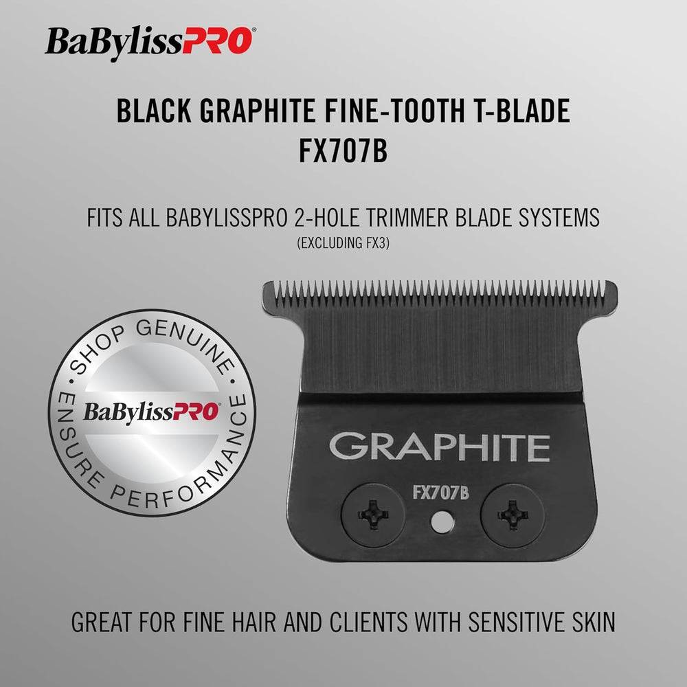 Babyliss Pro Black Graphite Trimmer Blade - Fine Tooth (FX707B)