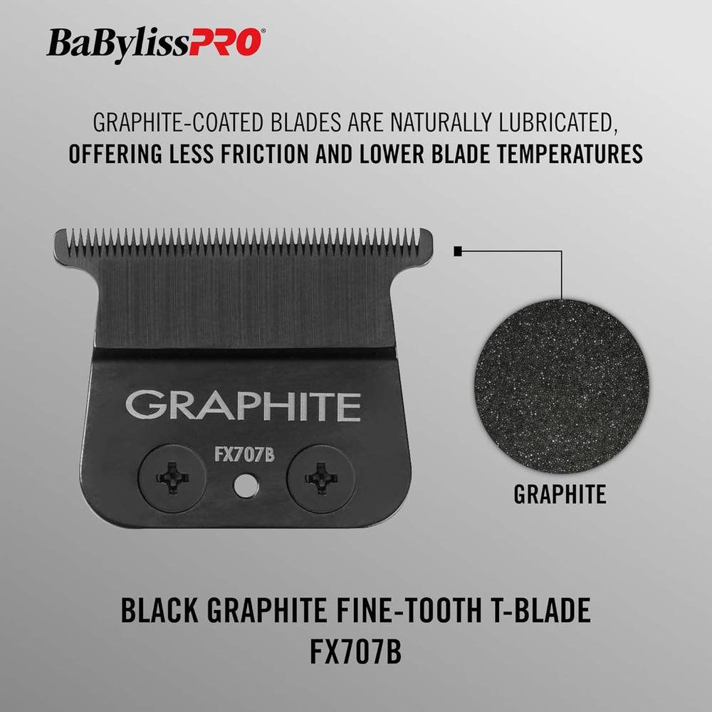 Babyliss Pro Black Graphite Trimmer Blade - Fine Tooth (FX707B)