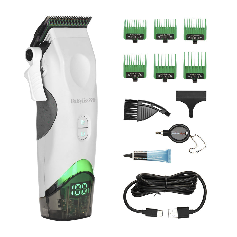 BaByliss PRO x Tomb45 Limited Edition Wireless Charging Clipper - White (FXT45CTW)