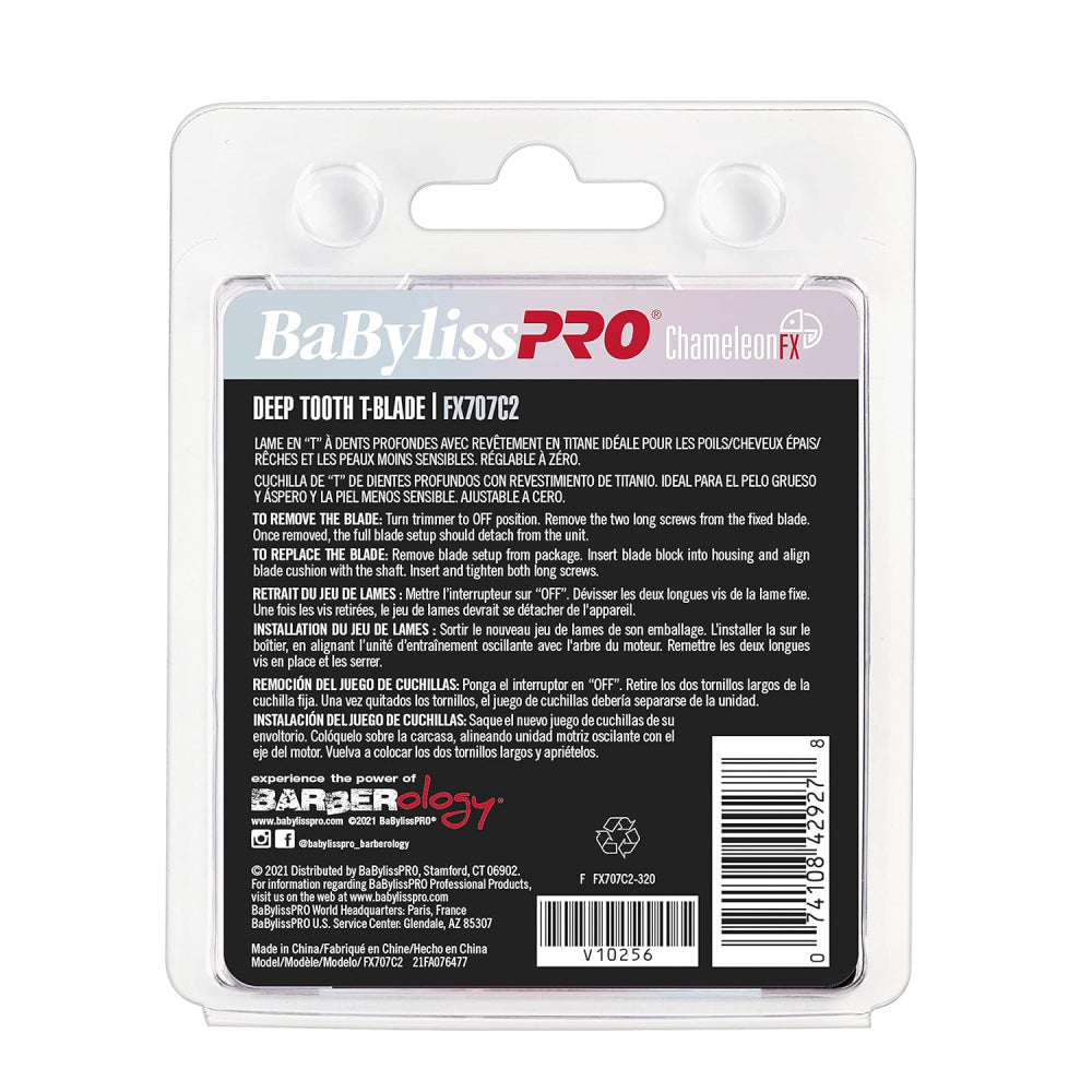BaByliss Pro ChameleonFX Deep-Tooth T-Blade (FX707C2)-Clipper Vault