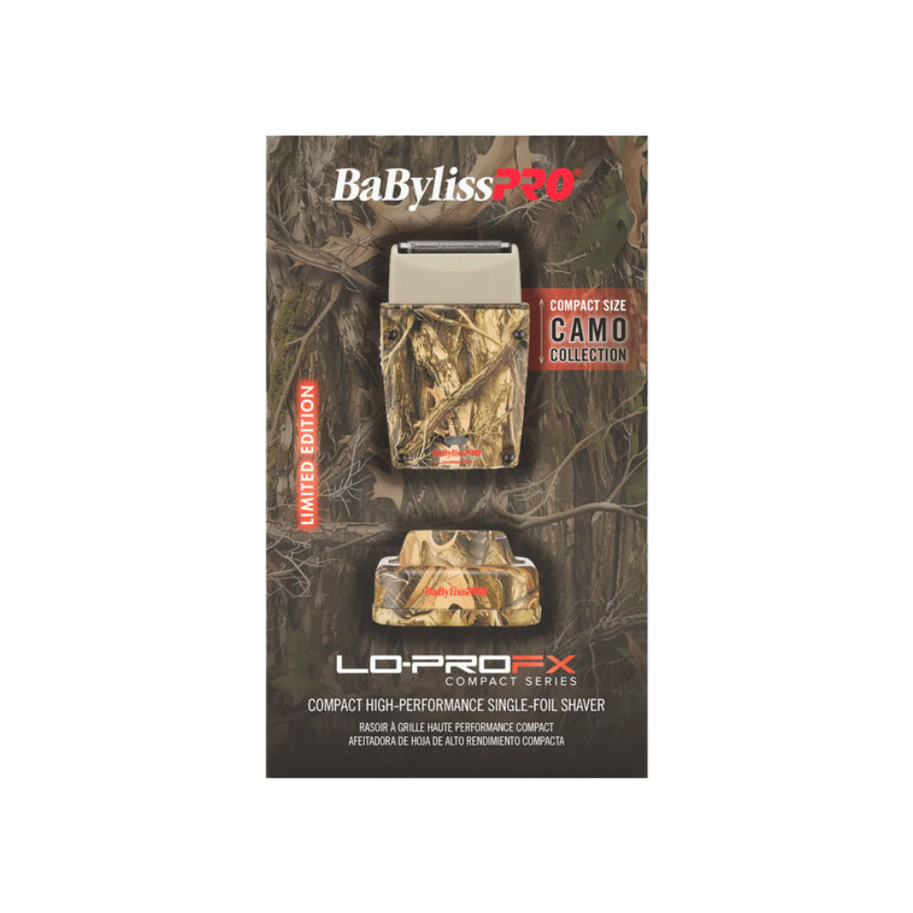 Babyliss Pro Limited Edition Camo Lo-PROFX Compact Single Foil Shaver (FXLPFS1CAM)