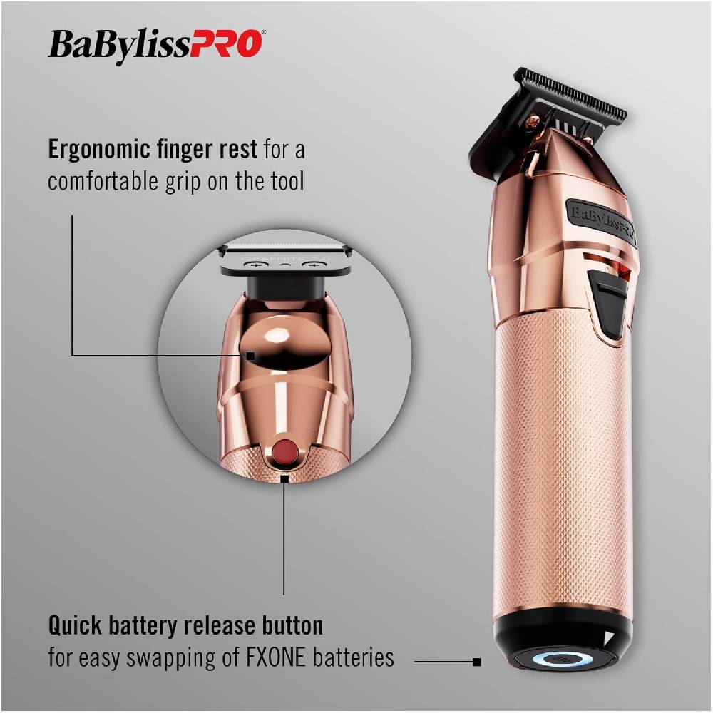 Babyliss Pro FXONE RoseFX Cordless Trimmer (#FX799RG)-Clipper Vault