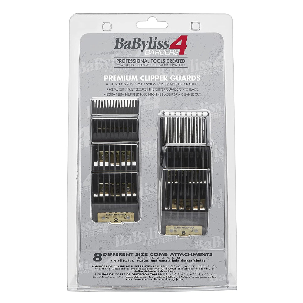 Babyliss Pro 8pc Premium Clipper Guard Set (FXPCG)