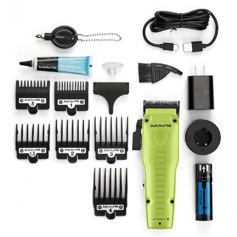 Babyliss Pro FXONE Low-Profile Neon Yellow Interchangeable Battery Clipper (FX829NY)