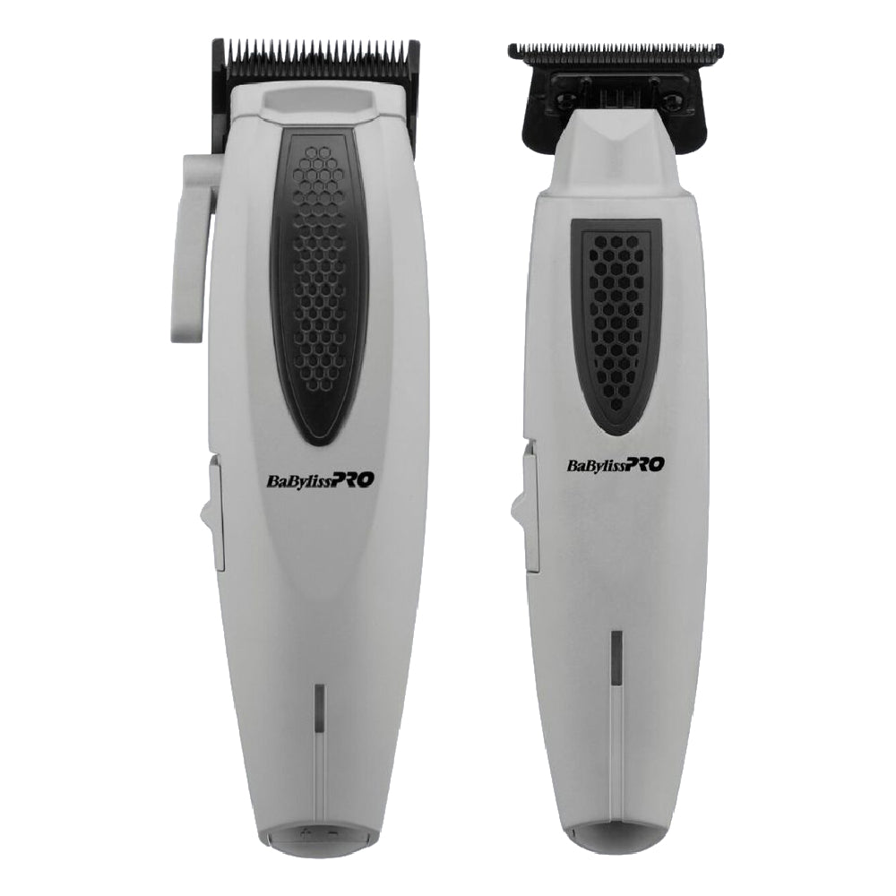 Babyliss Pro Limited Edition Lithium FX Cordless Ergonomic Clipper + Trimmer - Grey  (Combo) (FX673NSGY + FX773NGY)