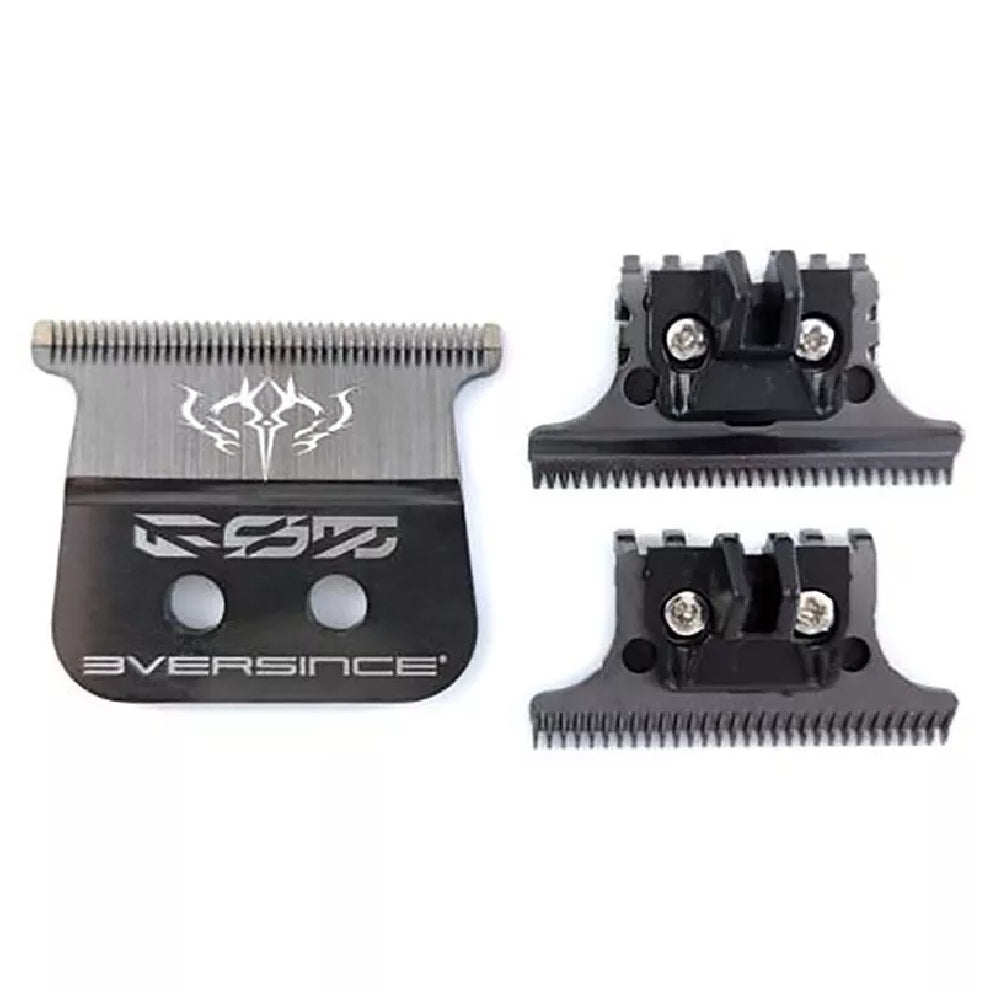 Gamma+ 3Versince X-Pro Wide Black Diamond DLC w/ Black Shallow Tooth 2.0 & The One DLC Cutter Blade Set (3V3SET)-Clipper Vault