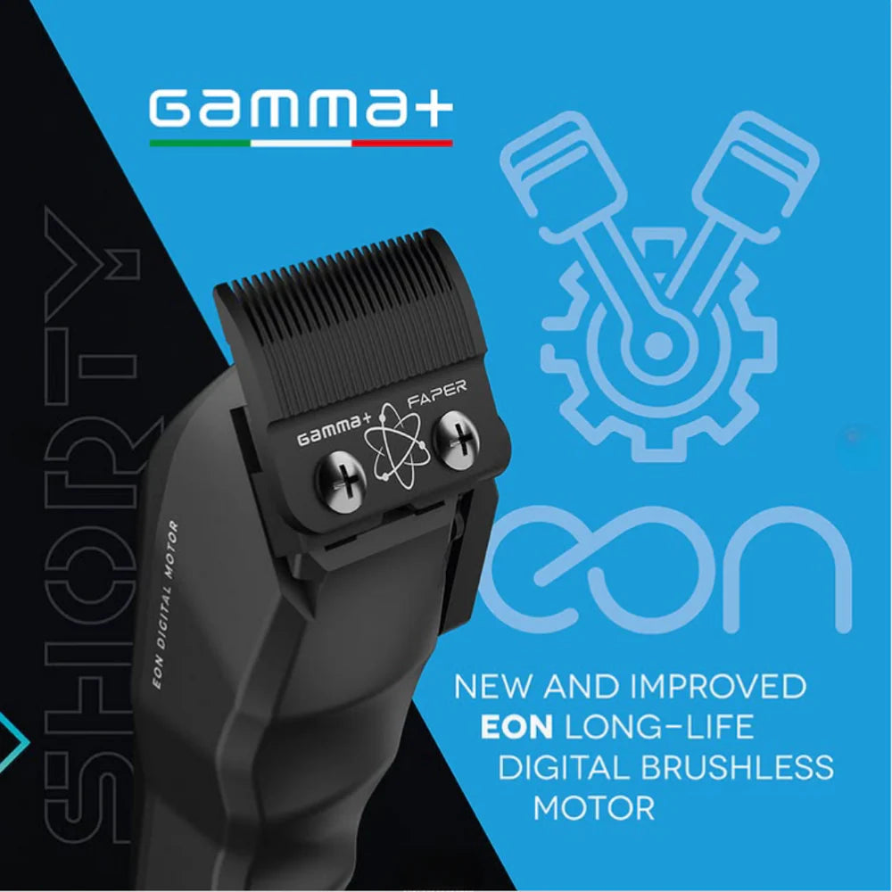 Gamma+ Shorty Cordless Hair Clipper w/ EON Digital Motor (GP605M)