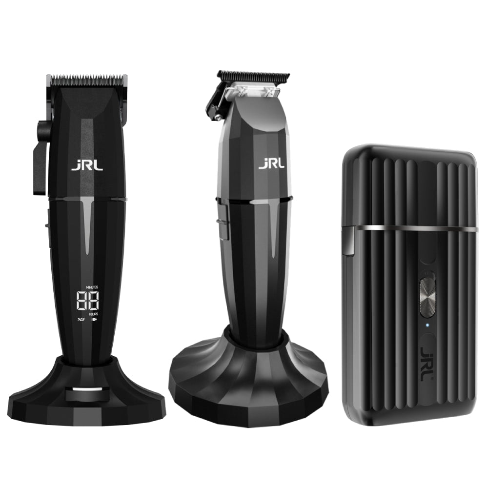JRL Professional Onyx Collection - Clipper, Trimmer, Shaver, & Hair Dryer (Combo)
