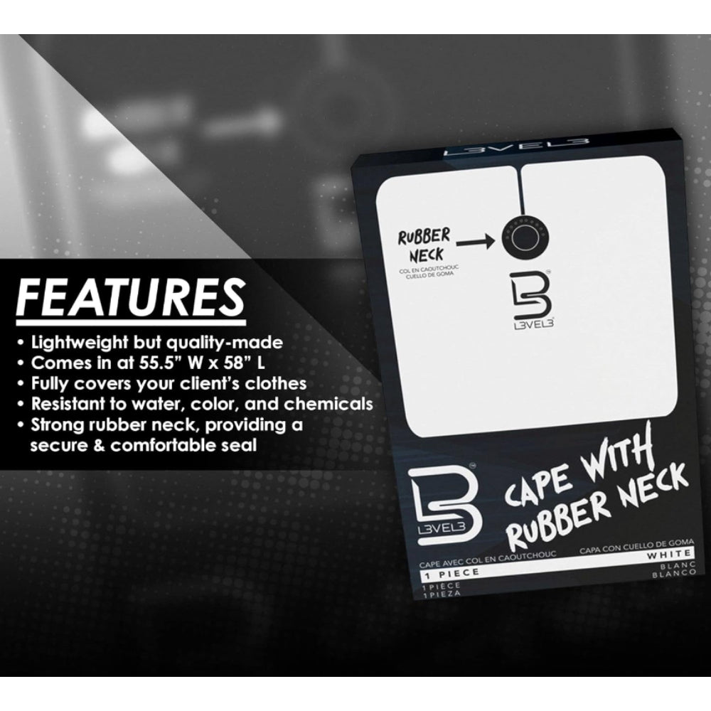 L3VEL3 Cape With Rubber Neck (White or Black)