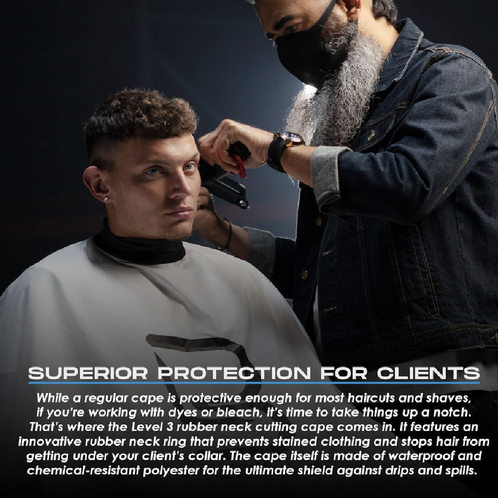 L3VEL3 Cape With Rubber Neck (White or Black)