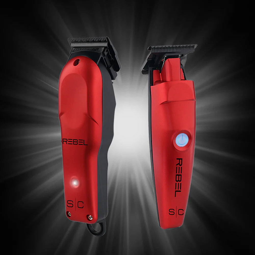 StyleCraft Super Torque Modular Rebel Clipper & Trimmer - Red (Combo)