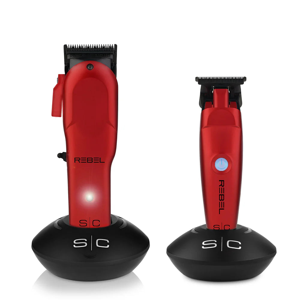 StyleCraft Super Torque Modular Rebel Clipper & Trimmer - Red (Combo)