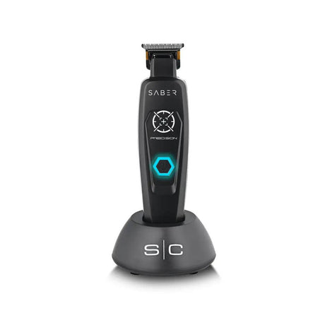 StyleCraft Precision Saber Hair Trimmer Cordless Digital Brushless Motor Metal Trimmer (SC403BP)-Clipper Vault