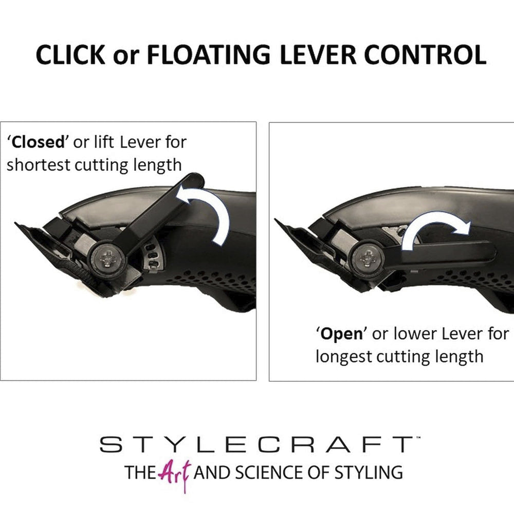 StyleCraft Rogue Clipper/Trimmer Combo Set w/ Microchipped Magnetic Motor - Metallic Matte Gunmetal (SC201N)