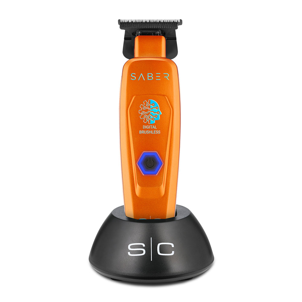 StyleCraft Saber Cordless Digital Brushless Motor Trimmer - Orange (SC421O)