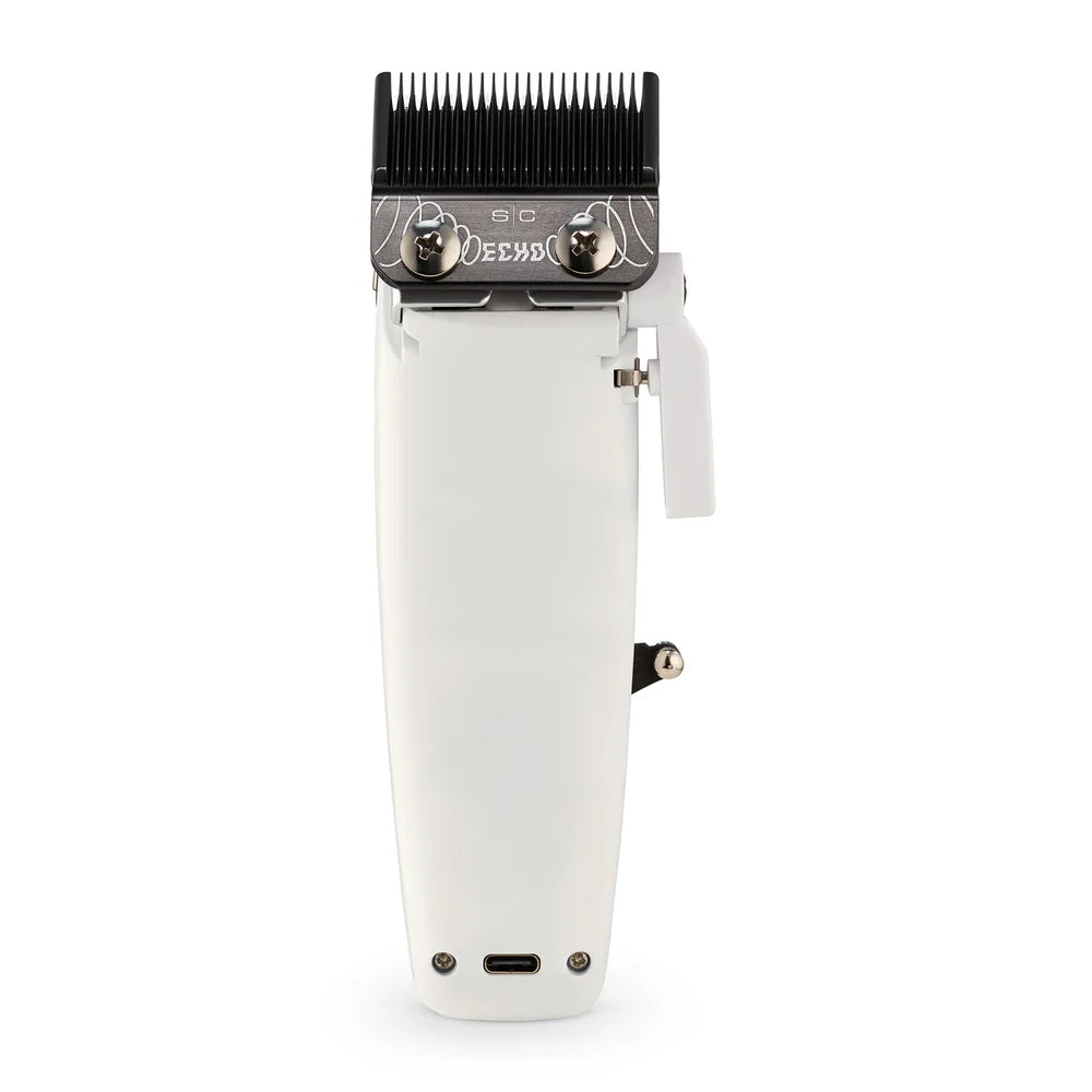StyleCraft Limited Edition Saber II Cordless Digital Brushless Motor Clipper + Trimmer - White (SC619/SC421W) (Combo)