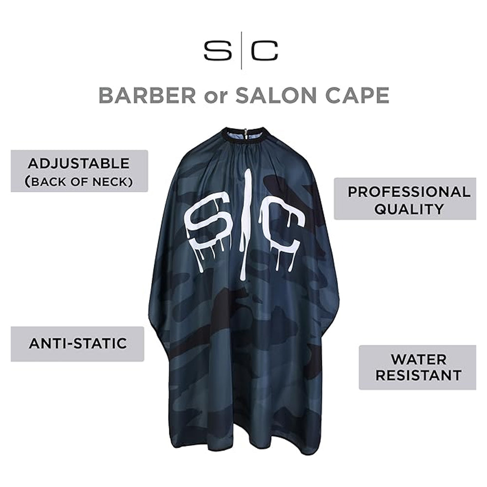 StyleCraft Black Camo Cutting Cape-Clipper Vault