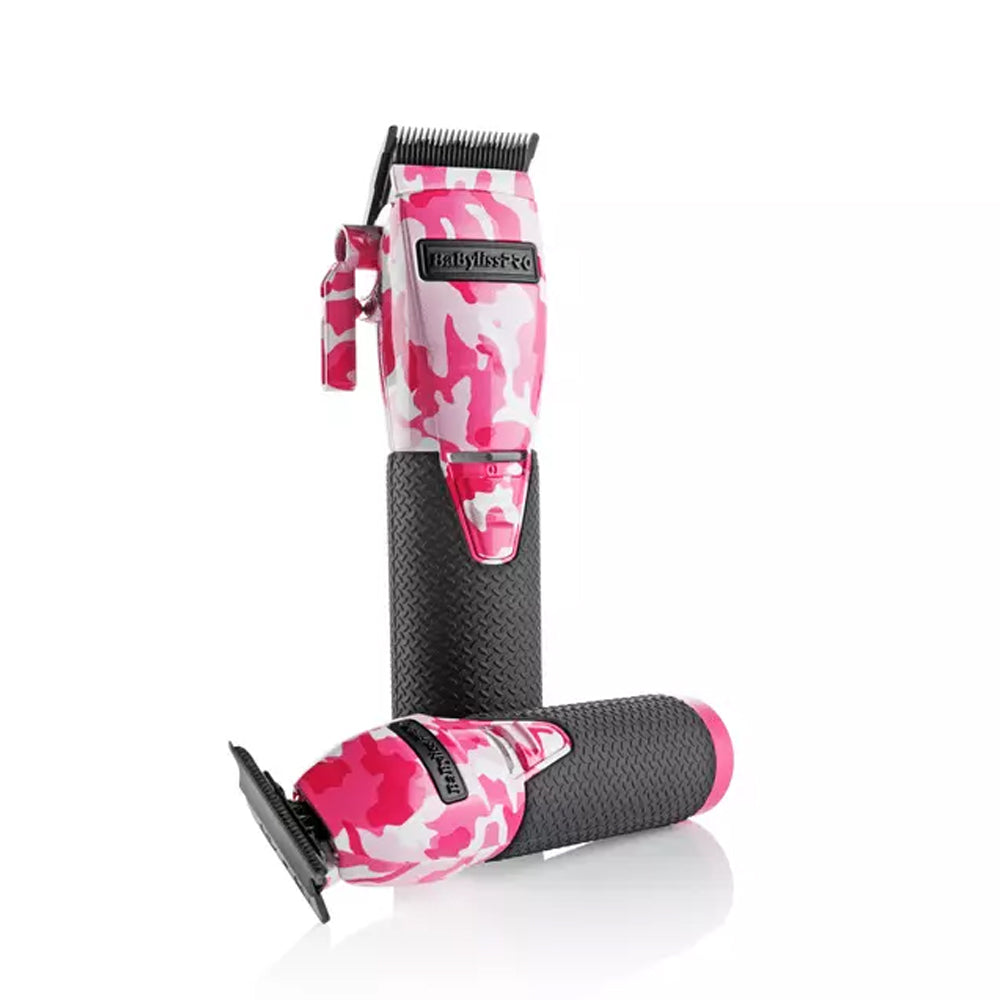 Babyliss Pro LimitedFX Pink Camo Clipper and Trimmer Combo #FXHOLPKCAMPK-Clipper Vault