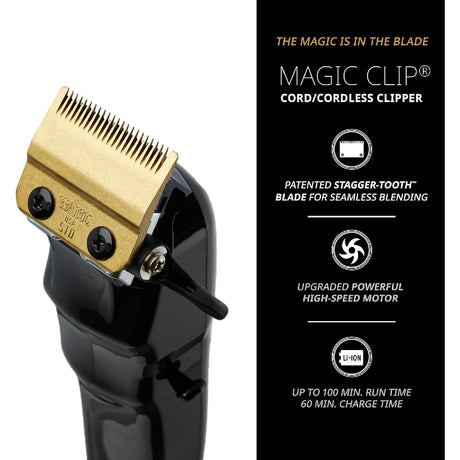 Wahl 5-Star Magic Cordless Clipper Black (3026432)-Clipper Vault