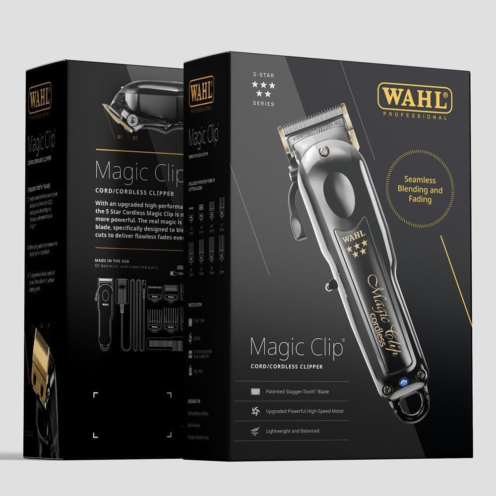 Wahl 5-Star Magic Cordless Clipper Black (3026432)-Clipper Vault