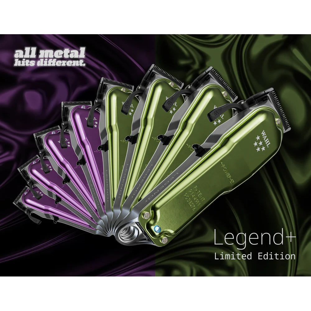 Wahl Professional All-Metal Legend+ Cord/Cordless Clipper (Green / Purple)