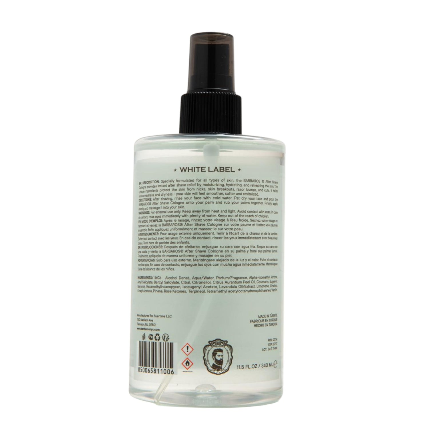 Barbaros After Shave Cologne (White, Black, Purple, Red, Gold, & Blue Label)