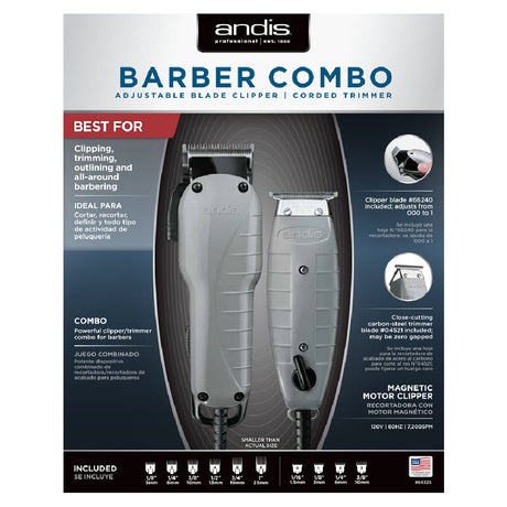 Andis Barber Clipper & Trimmer (Combo)-Clipper Vault