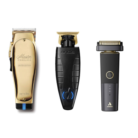 Andis Master Clipper, GTX EXO Trimmer & reSurge Shaver (Combo)-Clipper Vault