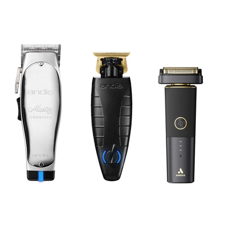 Andis Master Clipper, GTX EXO Trimmer & reSurge Shaver (Combo)-Clipper Vault