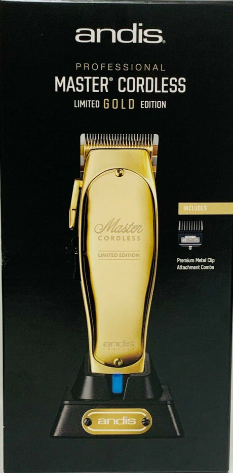 Andis Master MLC Cordless Limited Gold Edition Clipper Lithium-Ion-Clipper Vault