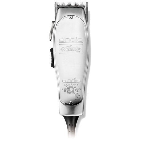 Andis Professional Master Adjustable Blade Hair Clipper, Silver, Chrome (01557)-Clipper Vault