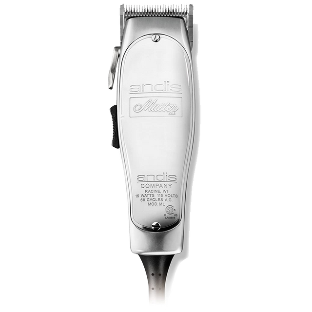 Andis Professional Master Adjustable Blade Hair Clipper, Silver, Chrome (01557)-Clipper Vault