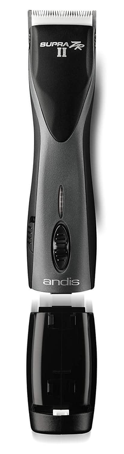 Andis Supra ZR II Cordless 5-Speed Detachable Blade Clipper With Lithium Ion Battery (79005)-Clipper Vault