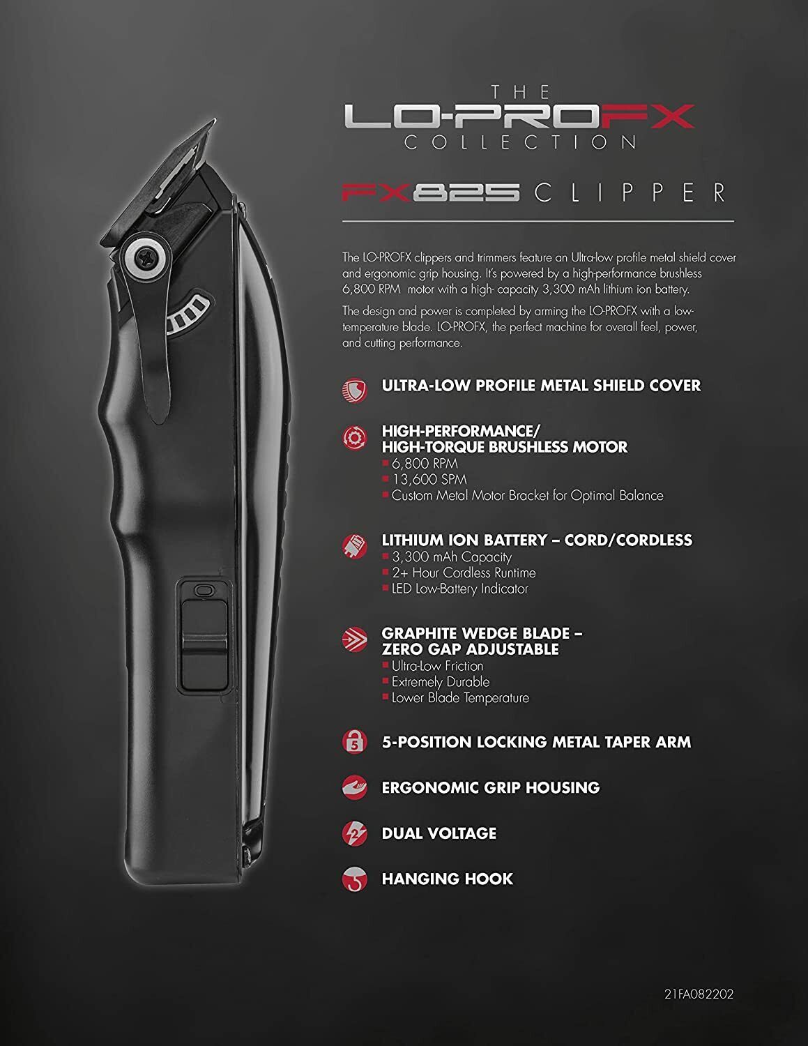 BaByliss Lo Pro Clipper (FX825) + Trimmer (FX726) + Charging Bases (Combo)-Clipper Vault