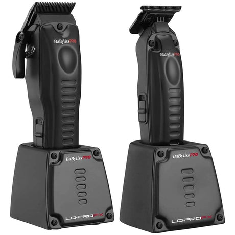 BaByliss Lo Pro Clipper (FX825) + Trimmer (FX726) + Charging Bases (Combo)-Clipper Vault