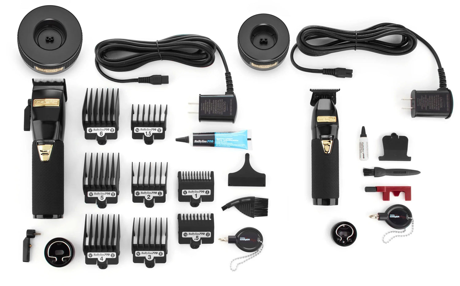 BaByliss PRO Black FX Boost+ Limited Edition Clipper & Trimmer Set w/ Charging Base (FXHOLPKCTB-B)-Clipper Vault