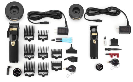 BaByliss PRO Black FX Boost+ Limited Edition Clipper & Trimmer Set w/ Charging Base (FXHOLPKCTB-B)-Clipper Vault