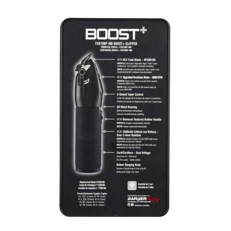 Babyliss Pro Boost+ Clipper Matte Black + Babyliss Pro Boost+ Trimmer Matte Black (Combo)-Clipper Vault