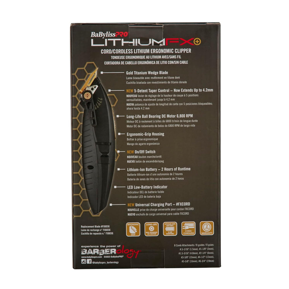 Babyliss Pro Cord-Cordless Lithium FX+ Ergonomic Clipper-Clipper Vault