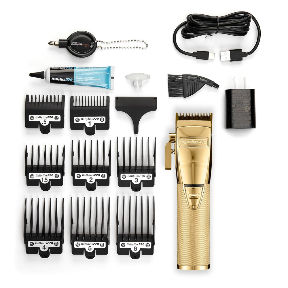 Babyliss Pro FX+ Upgraded All-Metal Lithium Clipper (Gold / Silver / Rose Gold)-Clipper Vault
