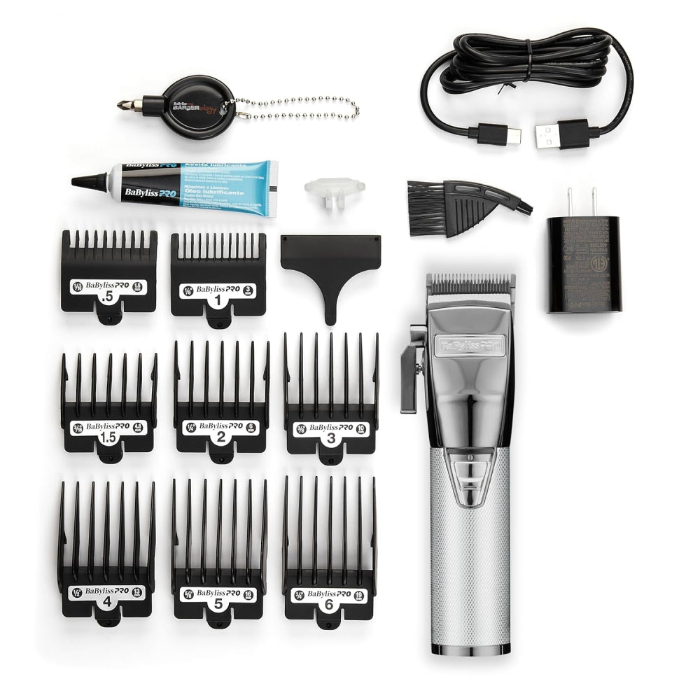 Babyliss Pro FX+ Upgraded All-Metal Lithium Clipper (Gold / Silver / Rose Gold)-Clipper Vault
