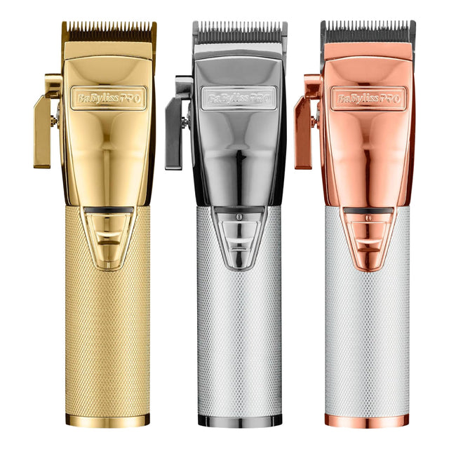 Babyliss Pro FX+ Upgraded All-Metal Lithium Clipper (Gold / Silver / Rose Gold)-Clipper Vault