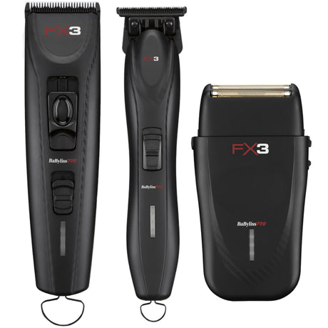 Babyliss Pro FX3 Black Collection - Clipper, Trimmer, & Shaver (Combo)-Clipper Vault