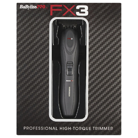Babyliss Pro FX3 High Torque Cordless Trimmer Black (FXX3TB)-Clipper Vault